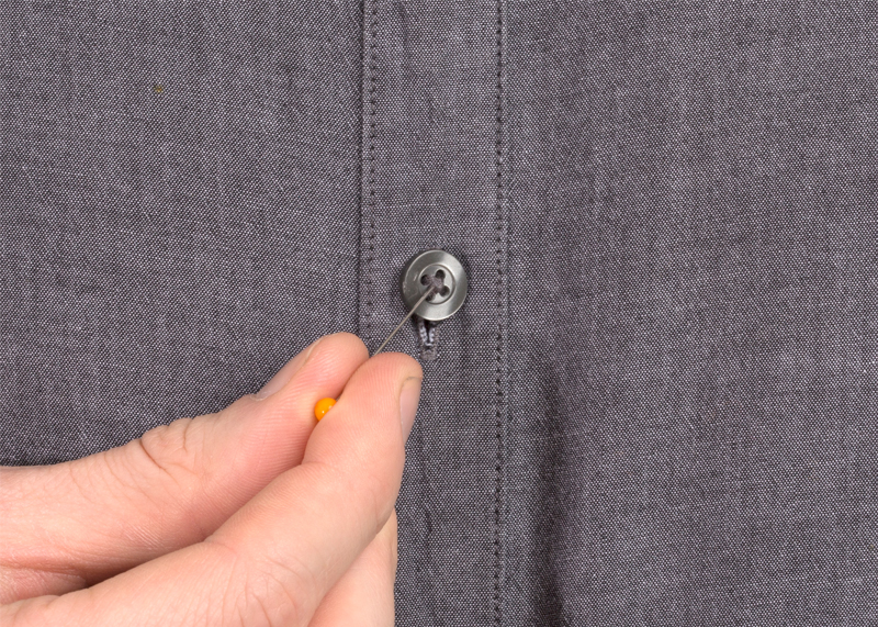 sewing on buttons