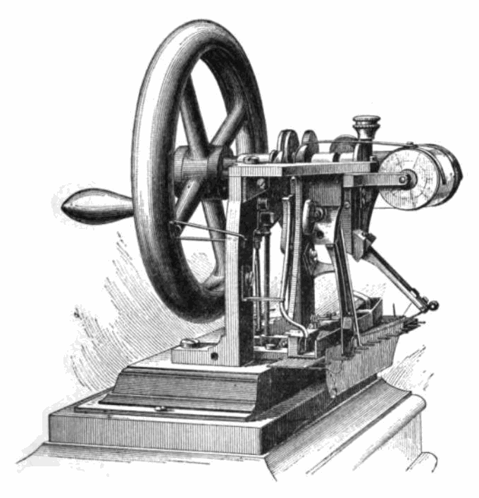 Die Geschichte der Nähmaschine - Elias Howe Doppel-Steppstichmaschine