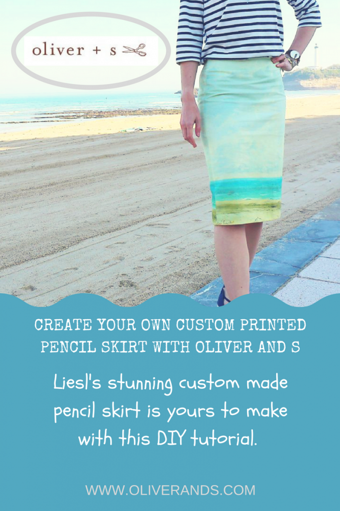 MAKE YOUR OWN CUSTOM PRINTED PENCIL SKIRT WITH OLIVER AND S tutorial