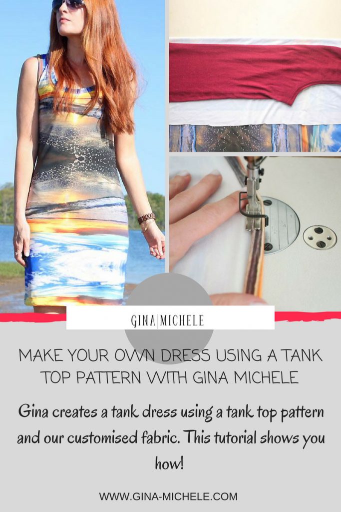 gina michele sew a dress from a tank top pattern