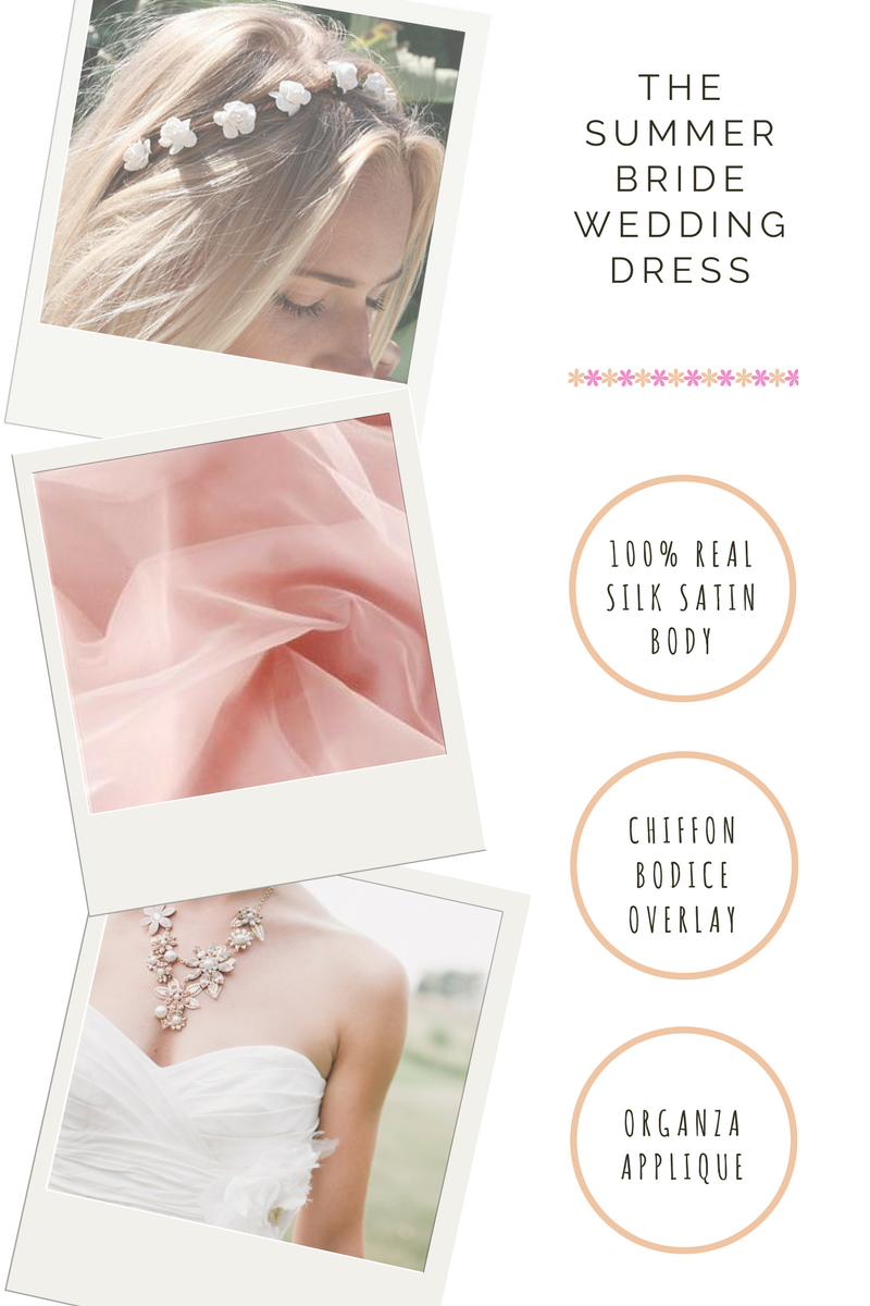 wedding dress material guide for summer