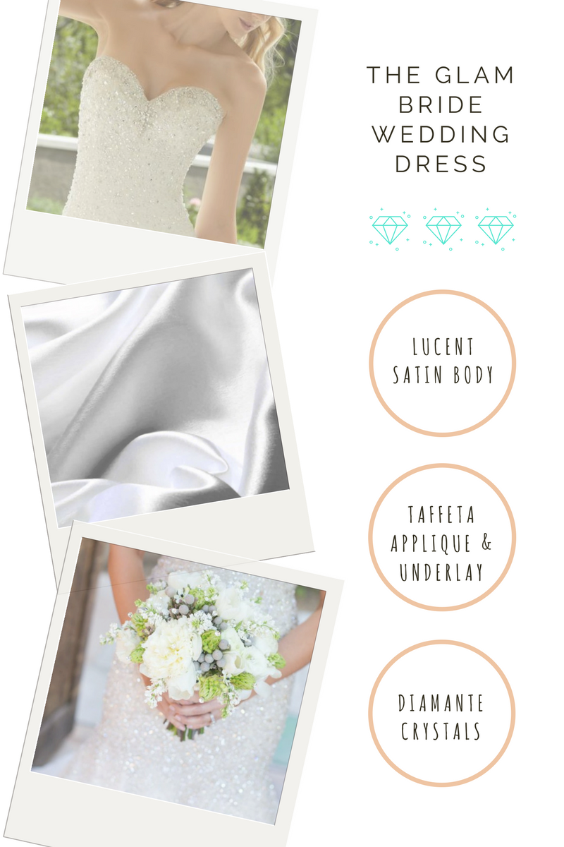 wedding dress material guide for glam