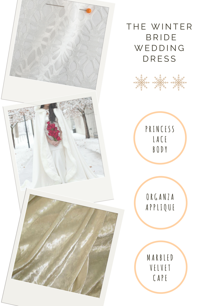 winter guide includes bridal lace fabric