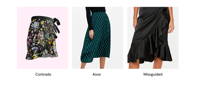 Clothing Comparison flounce skirt