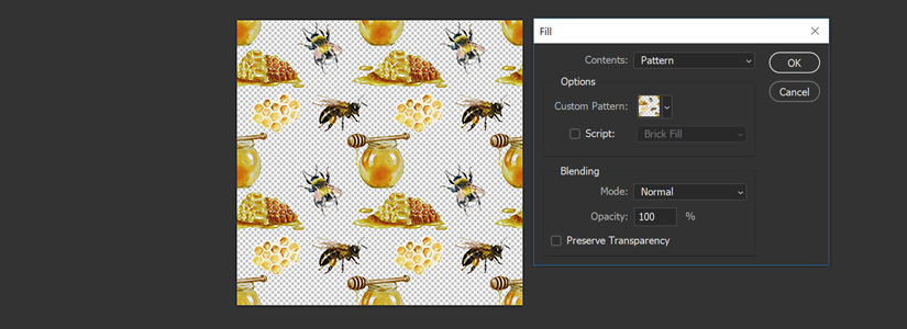 how to make a repeating pattern to use in photoshop