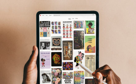 Black artists on social media Pinterest feed